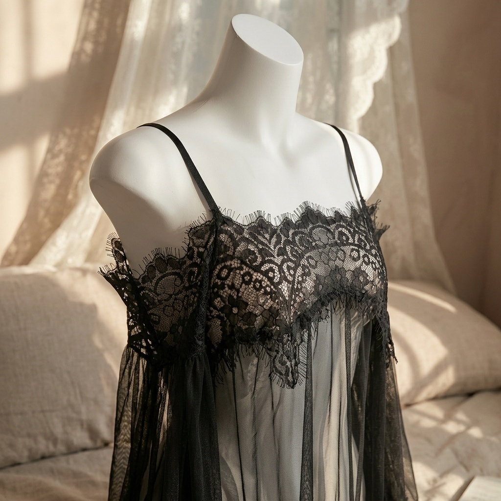 ชุดชั้นในสไตล์เบบี้ดอลล์สีดำสำ - Babydoll Chemise Night บทวิจารณ์และราคา